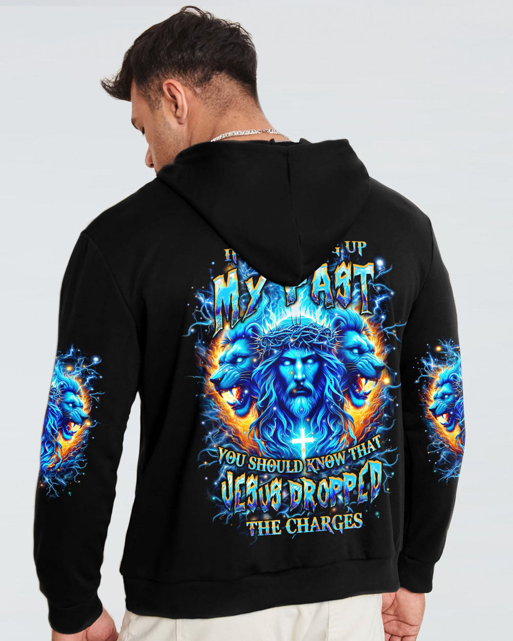 Jesus Dropped The Charges Lion Men's All Over Print Shirt - Yhhn2705241