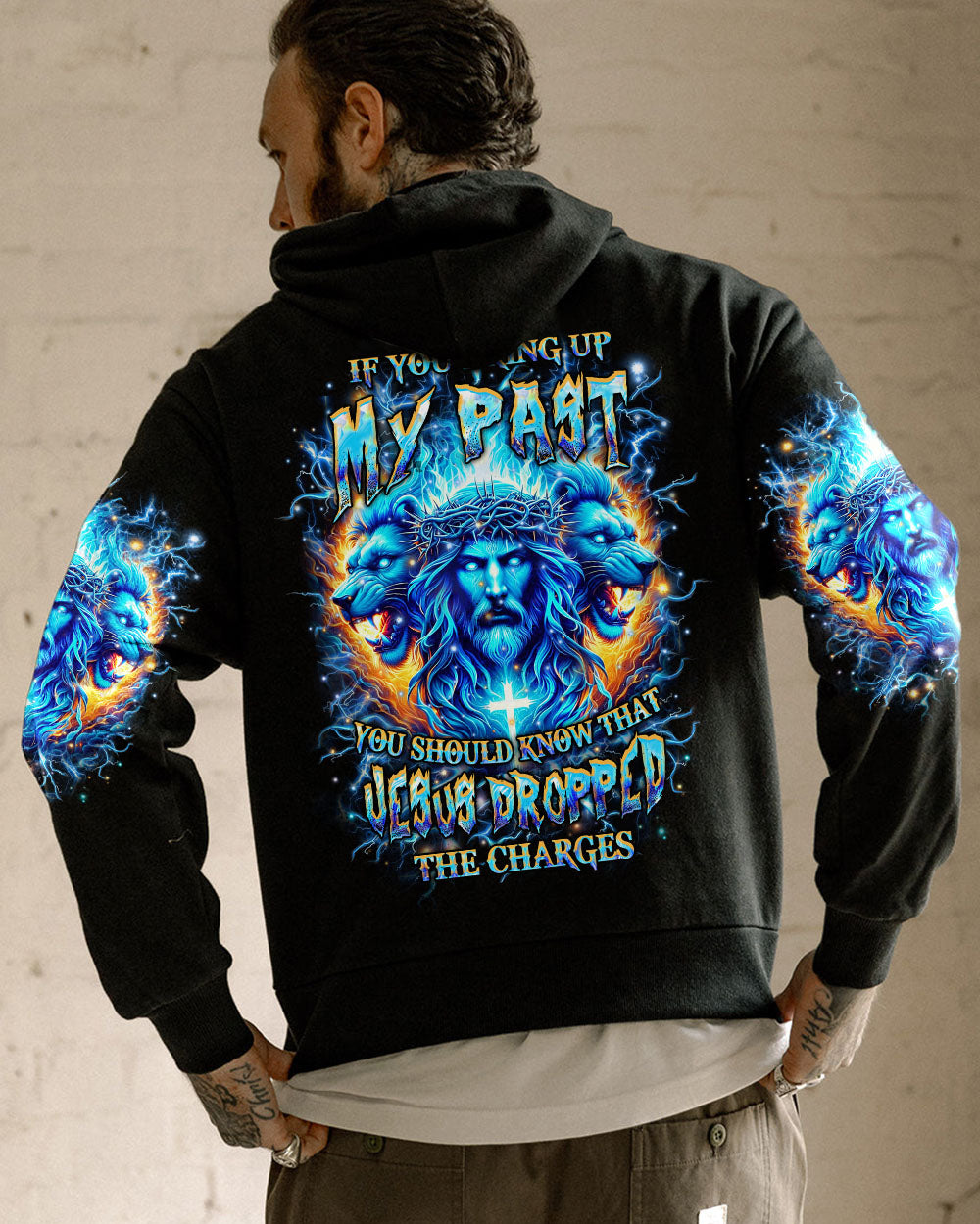 Jesus Dropped The Charges Lion Men's All Over Print Shirt - Yhhn2705241
