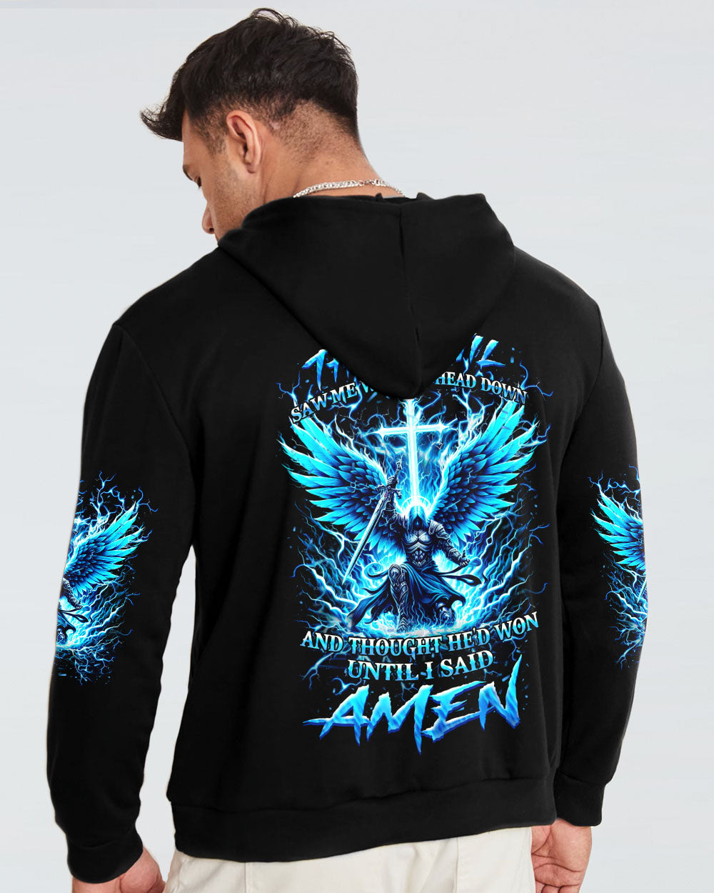 The Devil Caught Me With My Head Down Men's All Over Print Shirt - Yhhn2802242