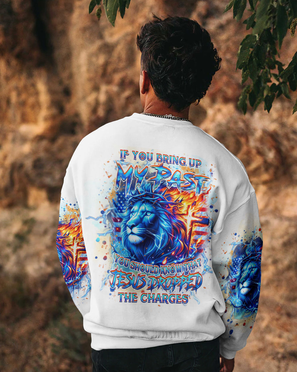 Jesus Dropped The Charges Lion Men's All Over Print Shirt - Yhhn2805244