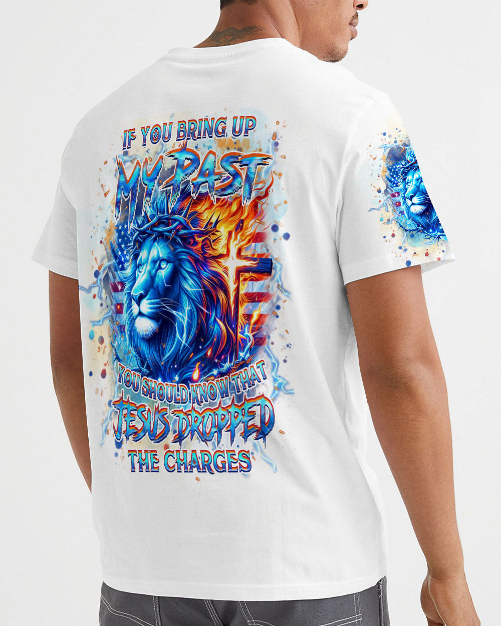 Jesus Dropped The Charges Lion Men's All Over Print Shirt - Yhhn2805244
