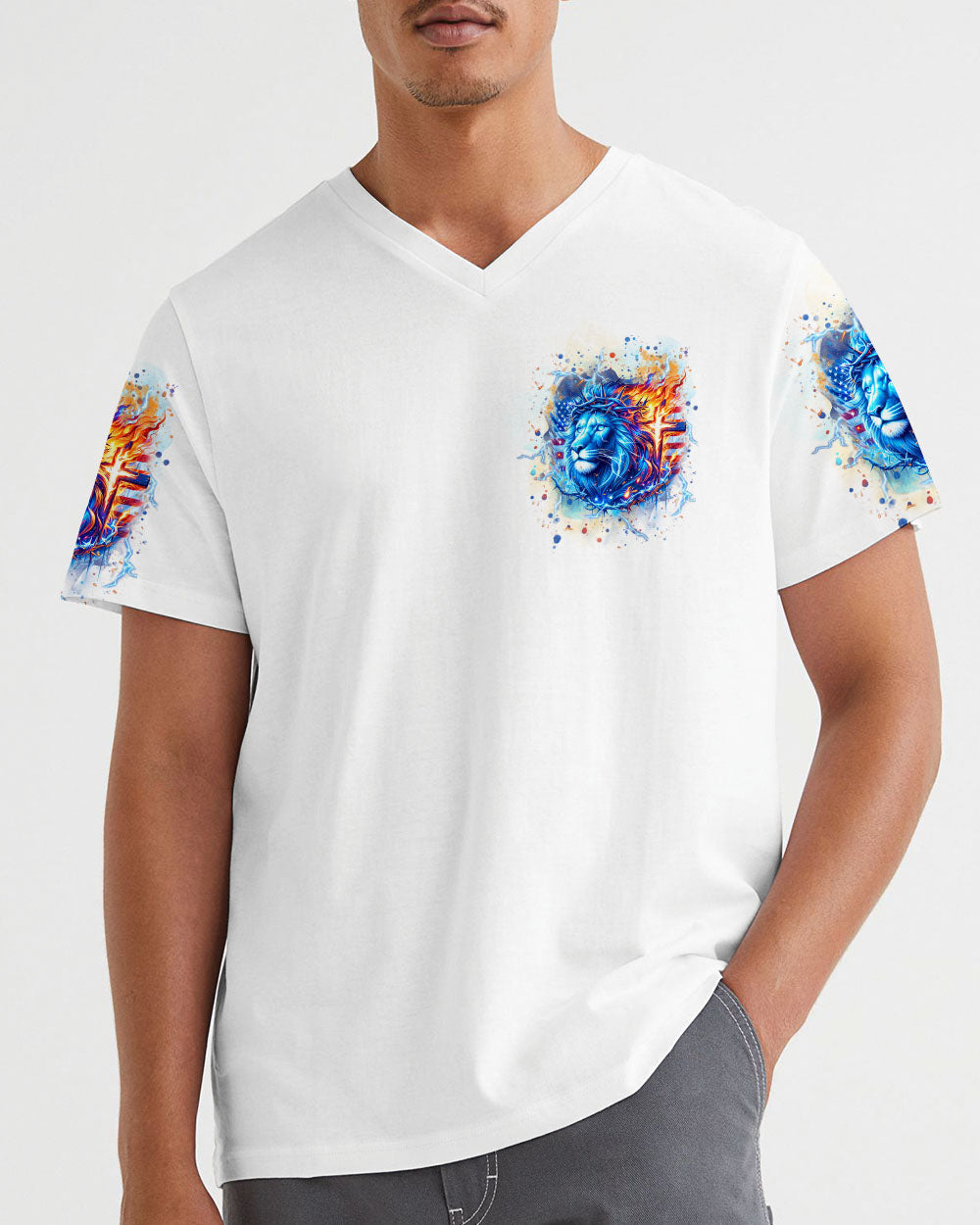 Jesus Dropped The Charges Lion Men's All Over Print Shirt - Yhhn2805244