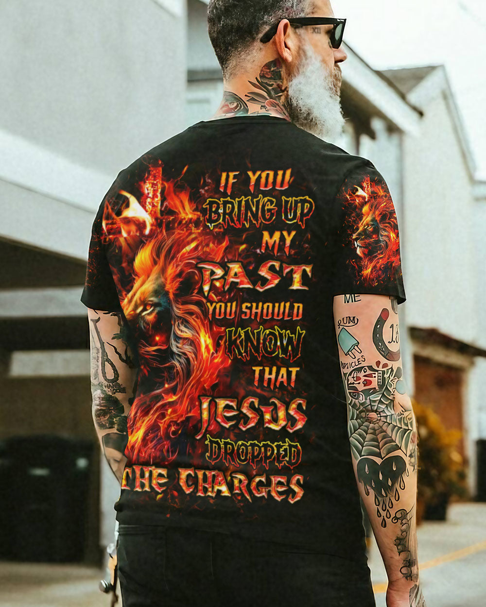 Jesus Dropped The Charges Lion Men's All Over Print Shirt - Yhhn2907243