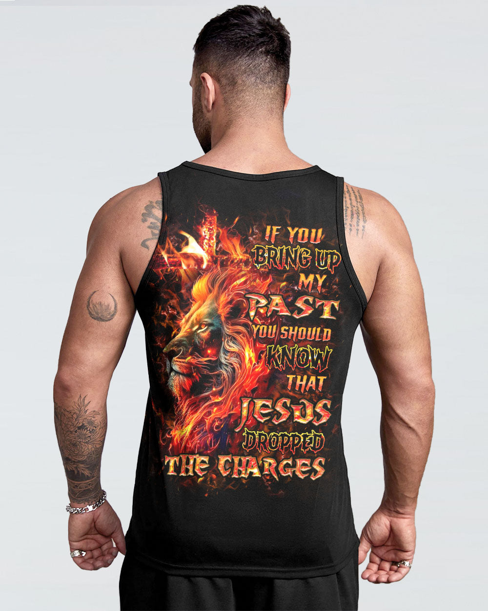 Jesus Dropped The Charges Lion Men's All Over Print Shirt - Yhhn2907243
