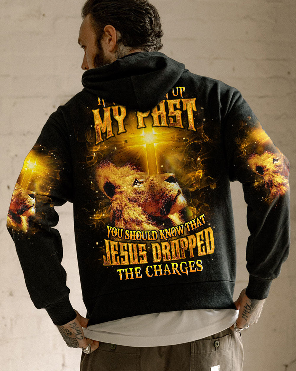 Jesus Dropped The Charges Lion Men's All Over Print Shirt - Yhhn3110252