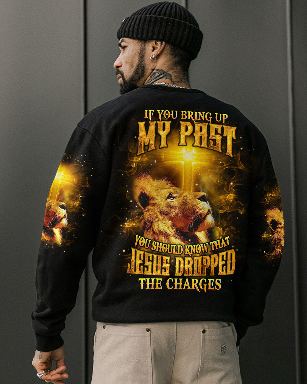 Jesus Dropped The Charges Lion Men's All Over Print Shirt - Yhhn3110252