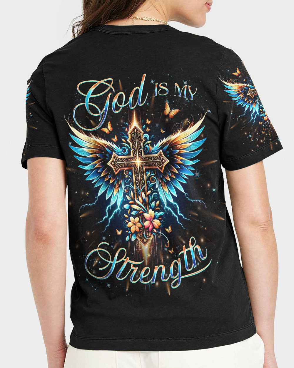 God Is My Strength Women's All Over Print Shirt - Yhkd1912232