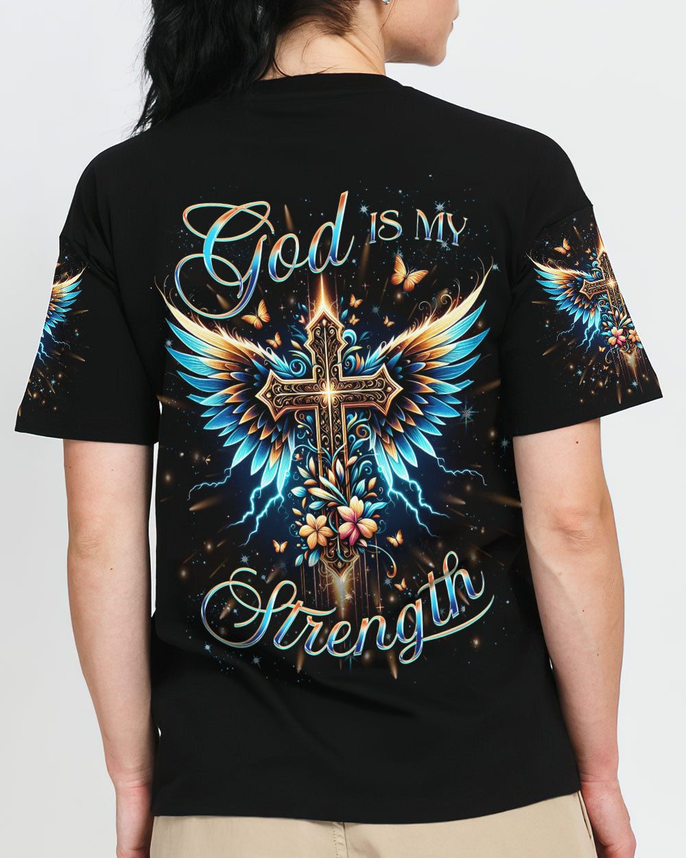 God Is My Strength Women's All Over Print Shirt - Yhkd1912232