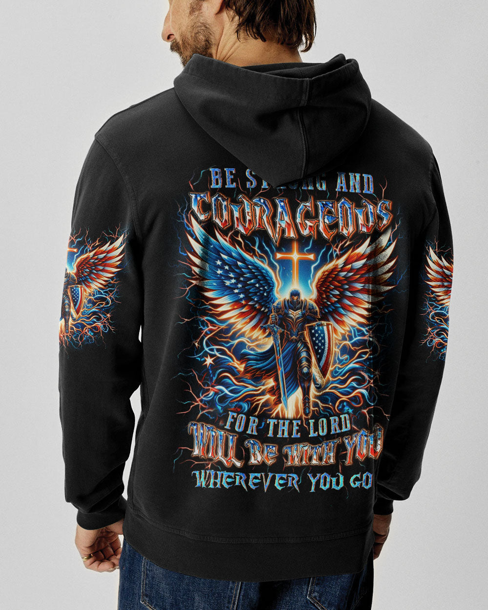 Be Strong And Courageous Men's All Over Print Shirt - Yhln0205242
