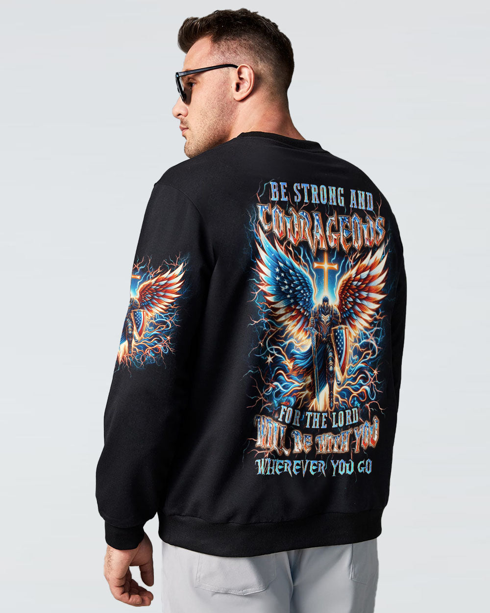 Be Strong And Courageous Men's All Over Print Shirt - Yhln0205242