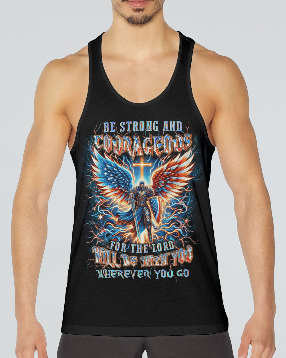 Be Strong And Courageous Men's All Over Print Shirt - Yhln0205242