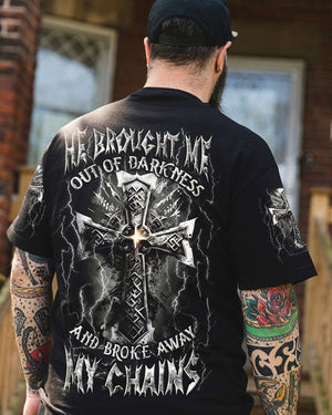 He Brought Me Out Of Darkness Men's All Over Print Shirt - Yhln0304253