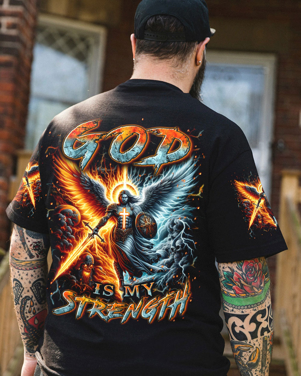 God Is My Strength Men's All Over Print Shirt - Yhln0403242