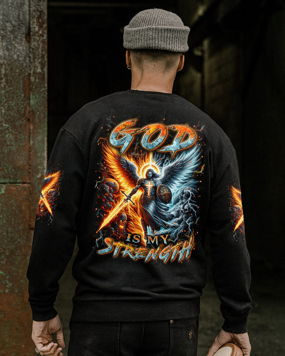 God Is My Strength Men's All Over Print Shirt - Yhln0403242