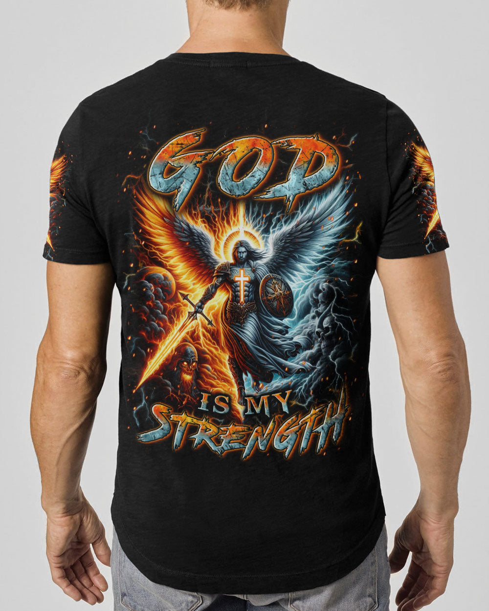 God Is My Strength Men's All Over Print Shirt - Yhln0403242