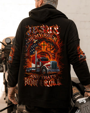 Jesus Is My Rock And That's How I Roll Trucker Men's All Over Print Shirt - Yhln0408253
