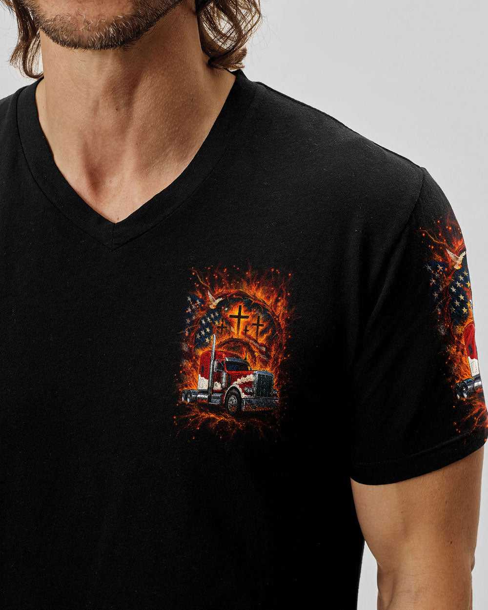 Jesus Is My Rock And That's How I Roll Trucker Men's All Over Print Shirt - Yhln0408253