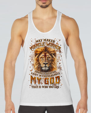 Way Maker Miracle Worker Cross Lion Men's All Over Print Shirt - Yhln0409252