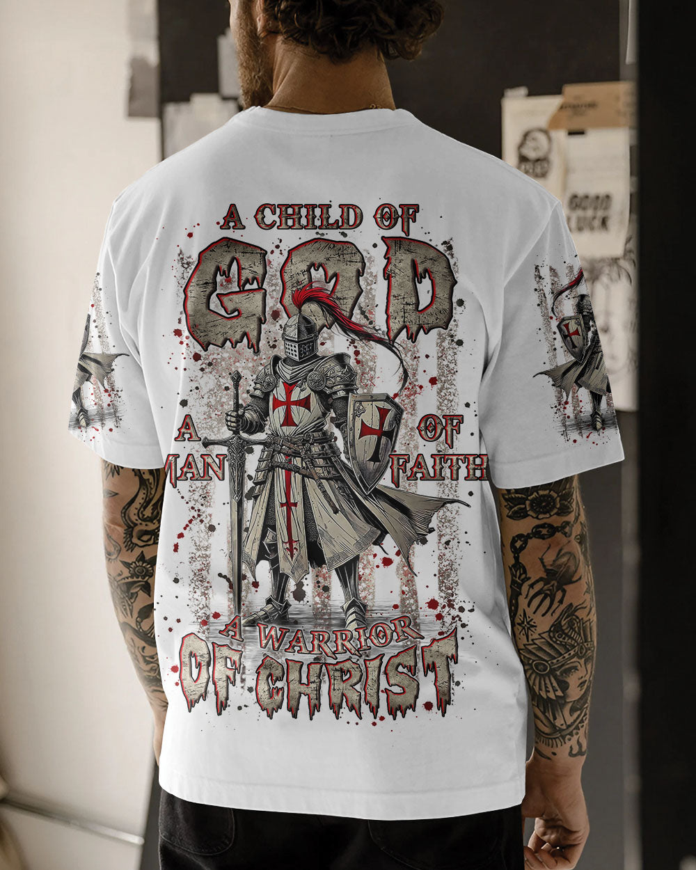 A Warrior Of Christ Men's All Over Print Shirt - Yhln0703253