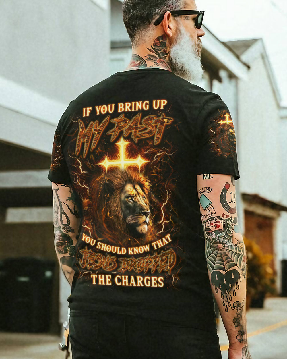 Jesus Dropped The Charges Lion Men's All Over Print Shirt - Yhln1005242