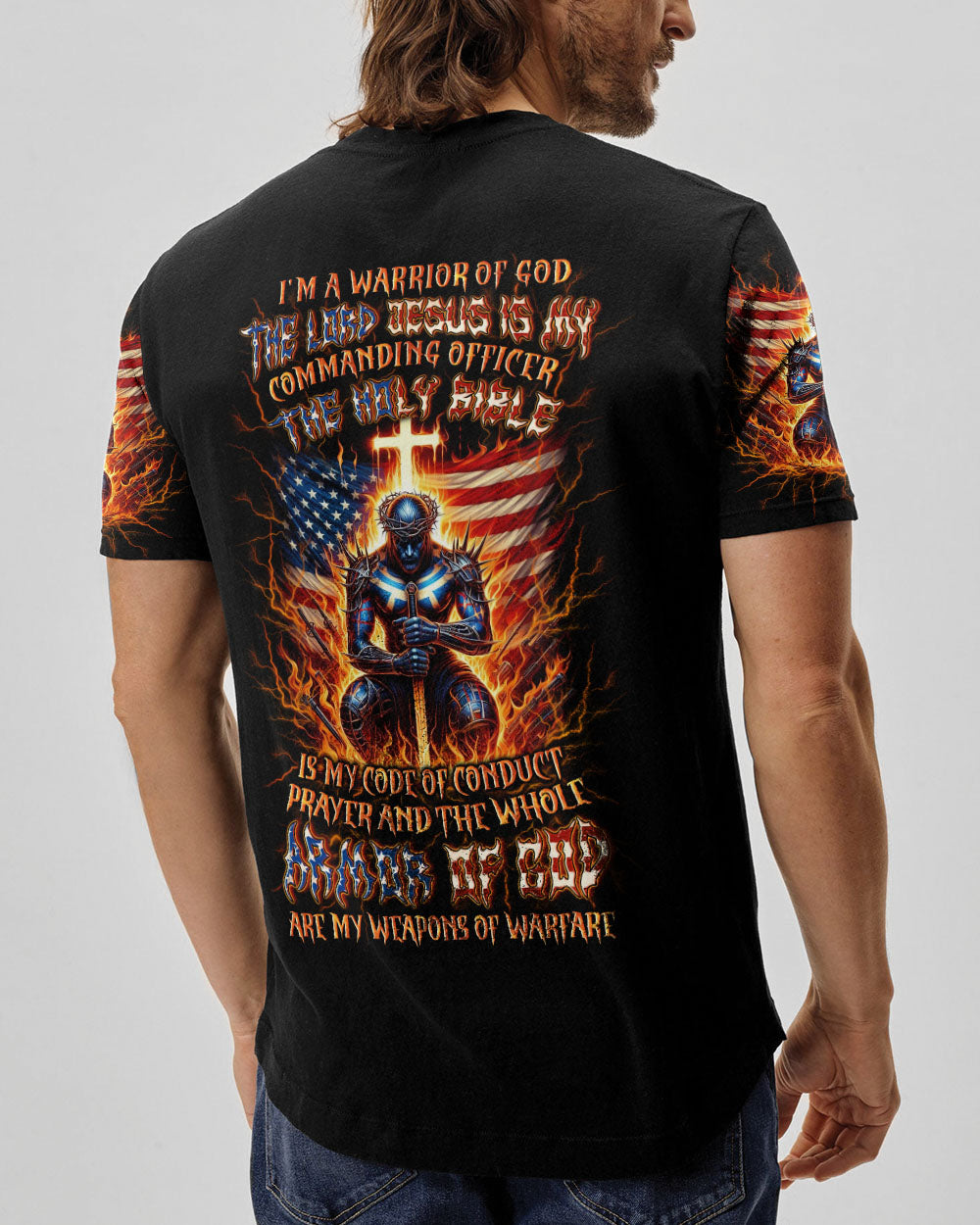 I'm A Warrior Of God Men's All Over Print Shirt - Yhln1006244