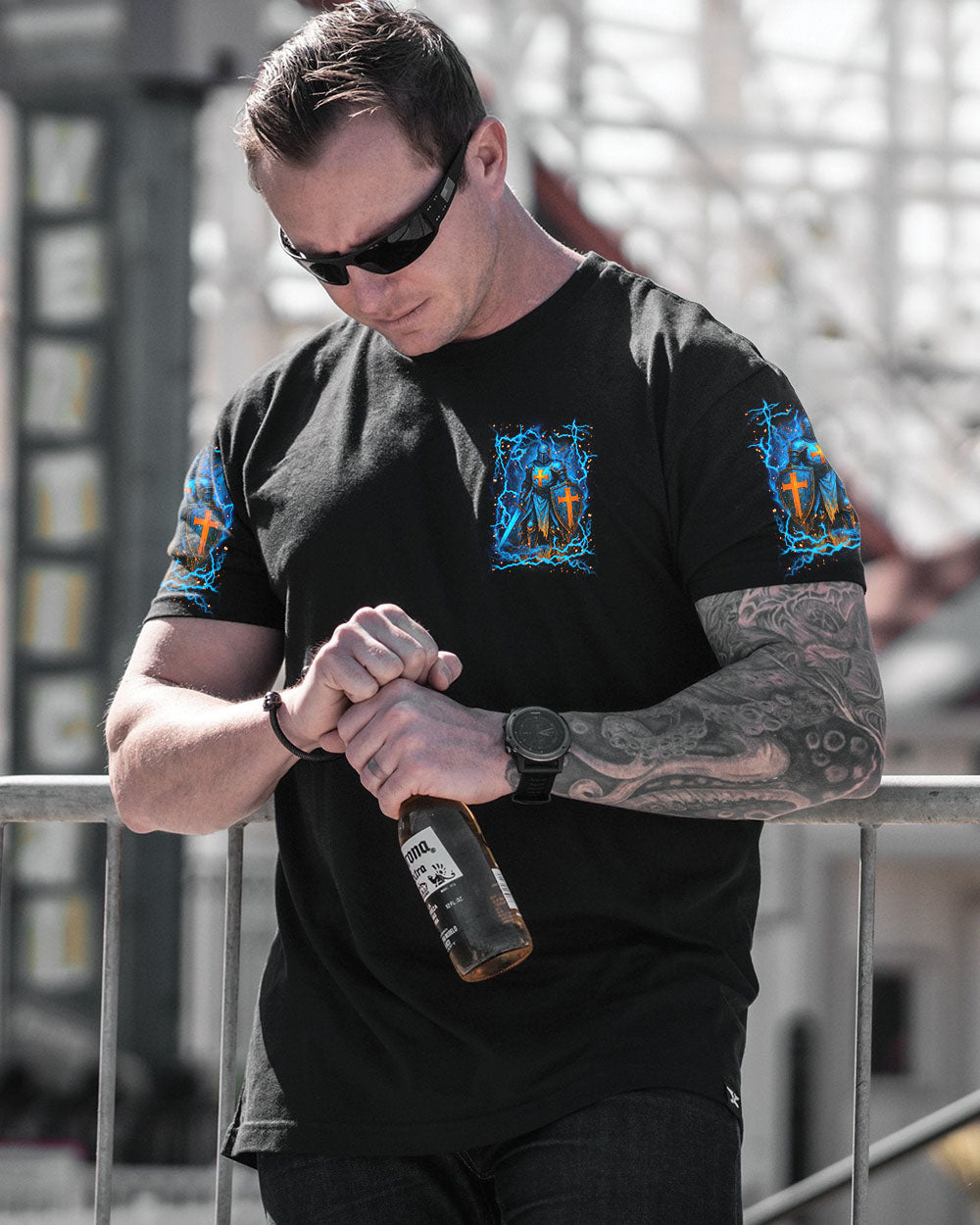 Keep Your Eyes Open And Your Sword Sharp Men's All Over Print Shirt - Yhln1007253