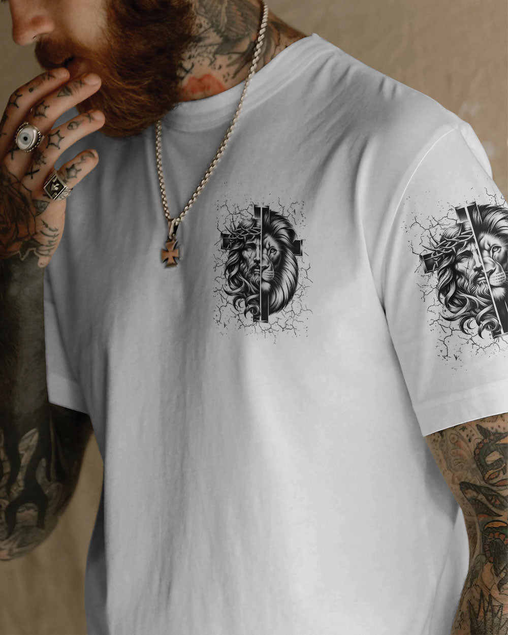 Way Maker Miracle Worker Jeus Cross Lion Men's All Over Print Shirt - Yhln1104244