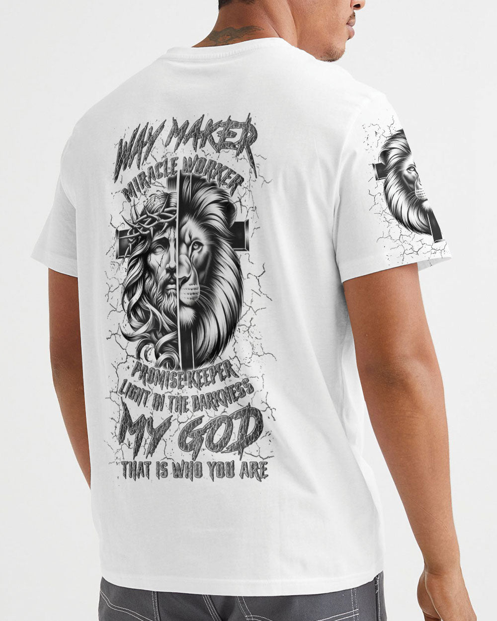Way Maker Miracle Worker Jeus Cross Lion Men's All Over Print Shirt - Yhln1104244