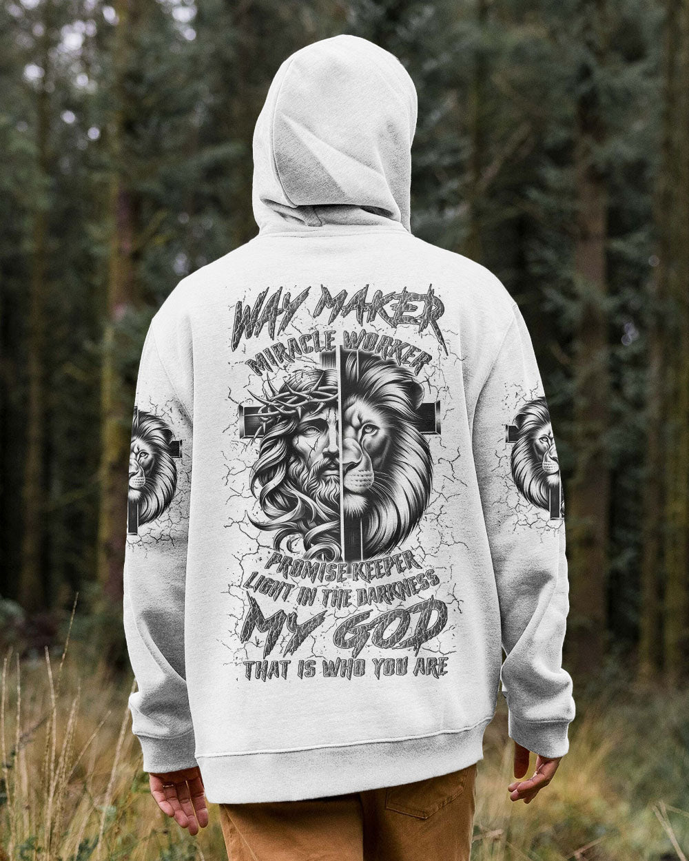 Way Maker Miracle Worker Jeus Cross Lion Men's All Over Print Shirt - Yhln1104244
