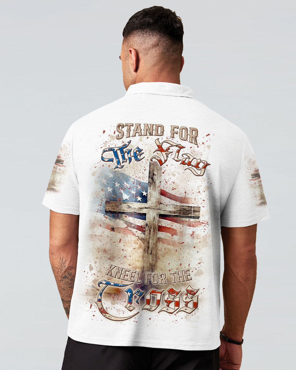 Stand For The Flag Kneel For The Cross Men's All Over Print Shirt - Yhln1206241