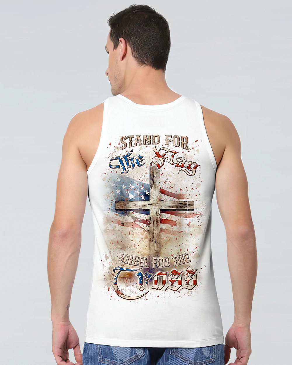 Stand For The Flag Kneel For The Cross Men's All Over Print Shirt - Yhln1206241