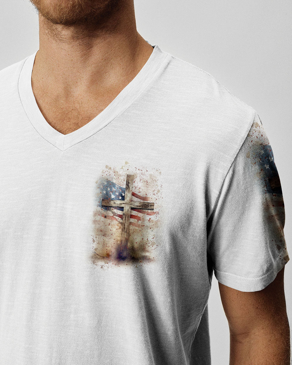 Stand For The Flag Kneel For The Cross Men's All Over Print Shirt - Yhln1206241