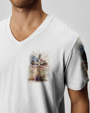 Stand For The Flag Kneel For The Cross Men's All Over Print Shirt - Yhln1206241