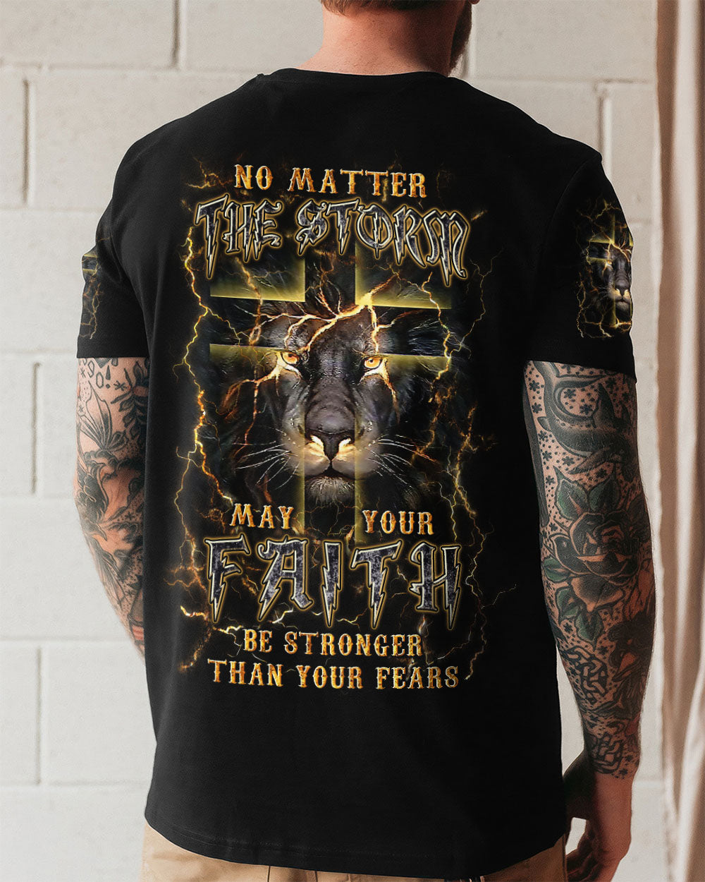 No Matter The Storm Men's All Over Print Shirt - Yhln1209253