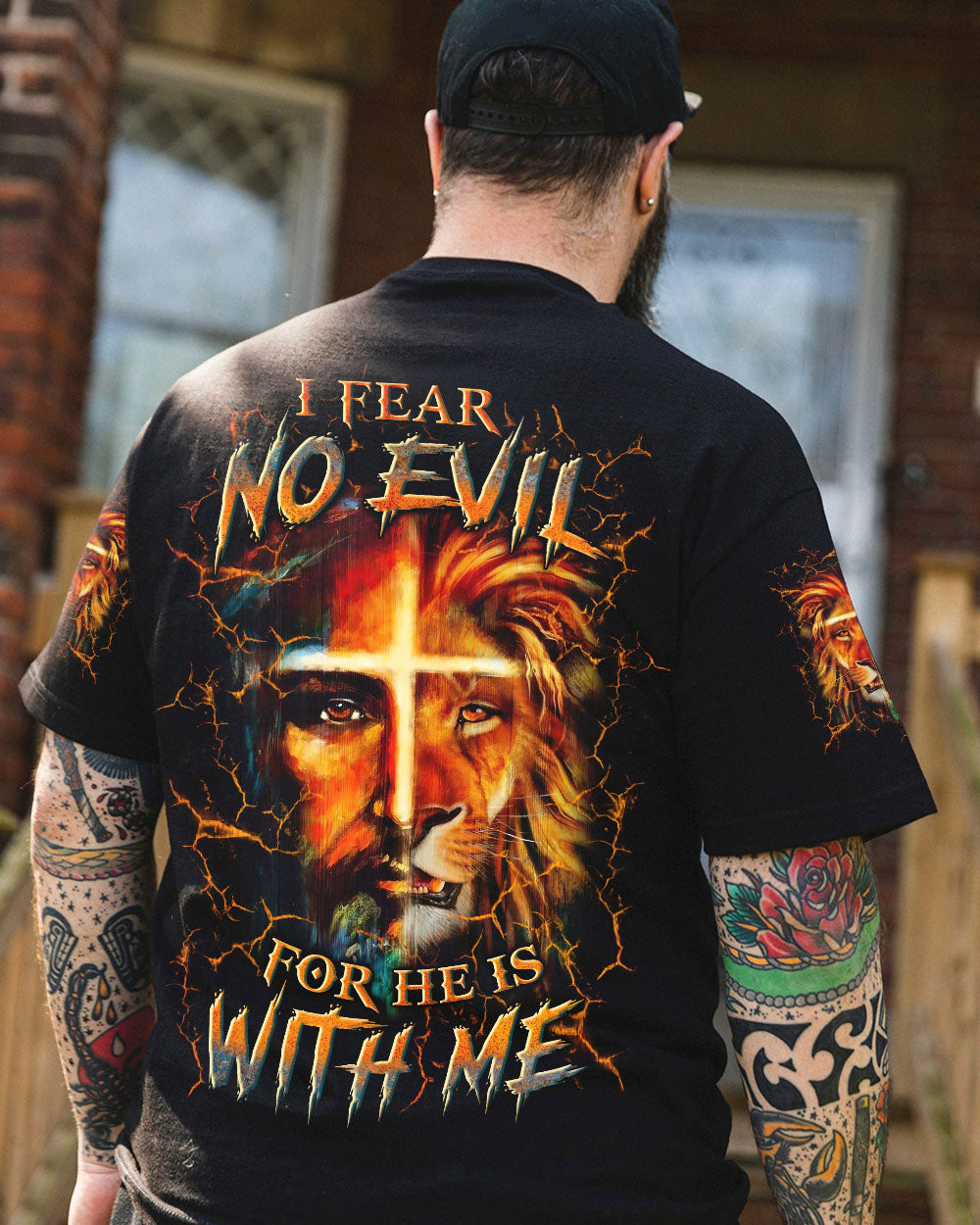 I Fear No Evil For He Is With Me Men's All Over Print Shirt - Yhln1302251