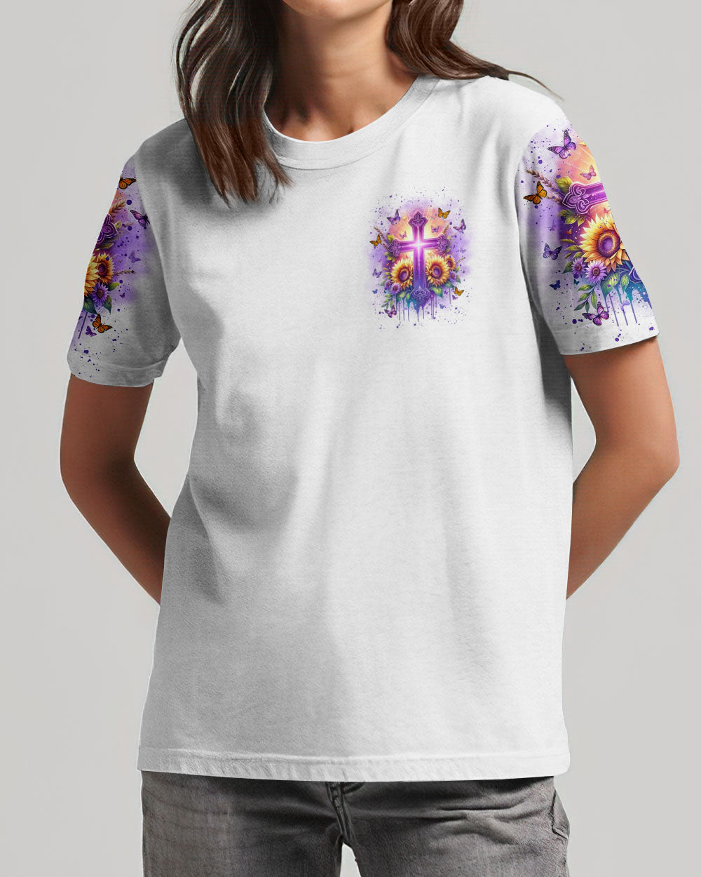 When God Steps In Miracles Happen Women's All Over Print Shirt - Yhln1706243