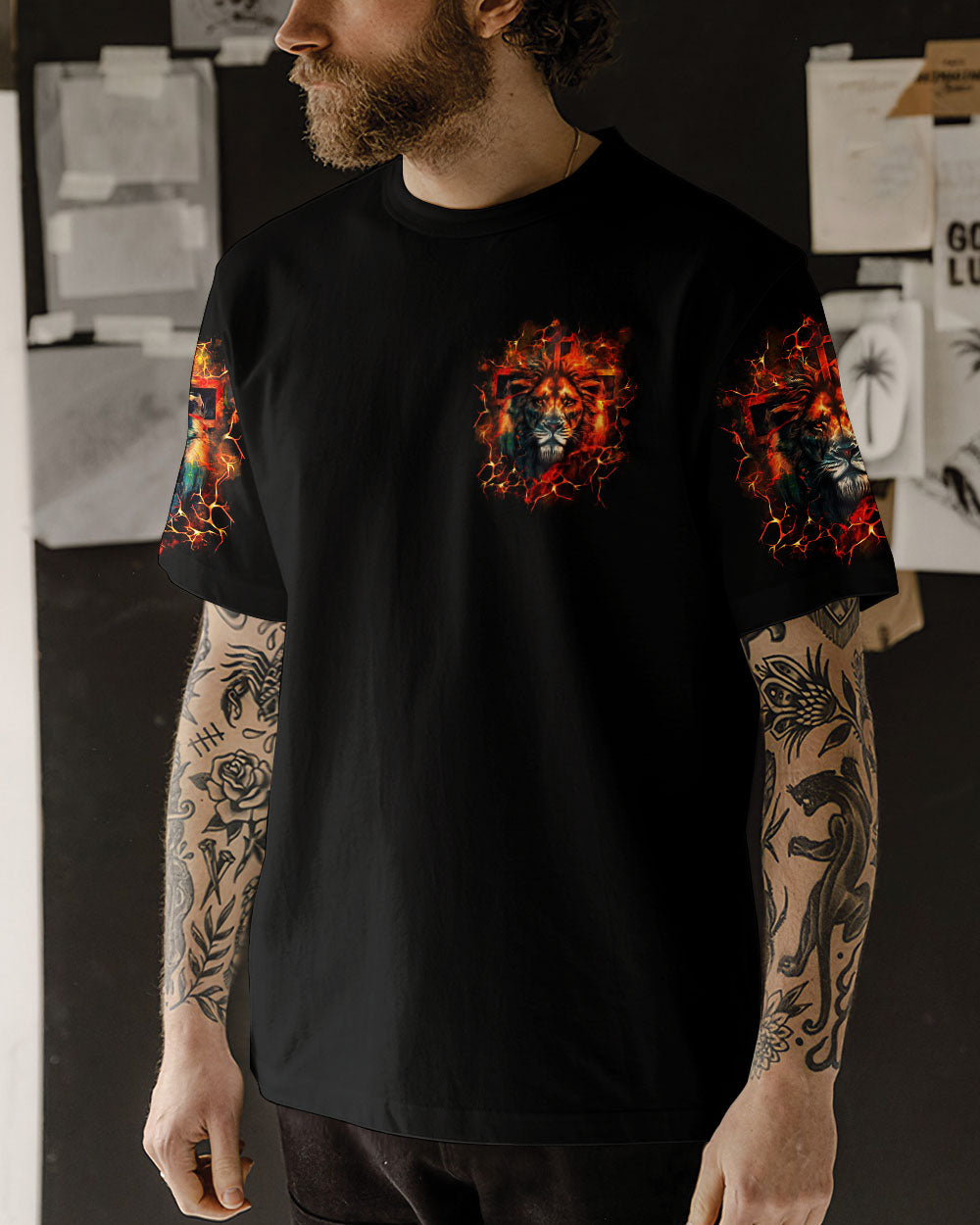 Jesus Dropped The Charges Lion Men's All Over Print Shirt - Yhln1806242