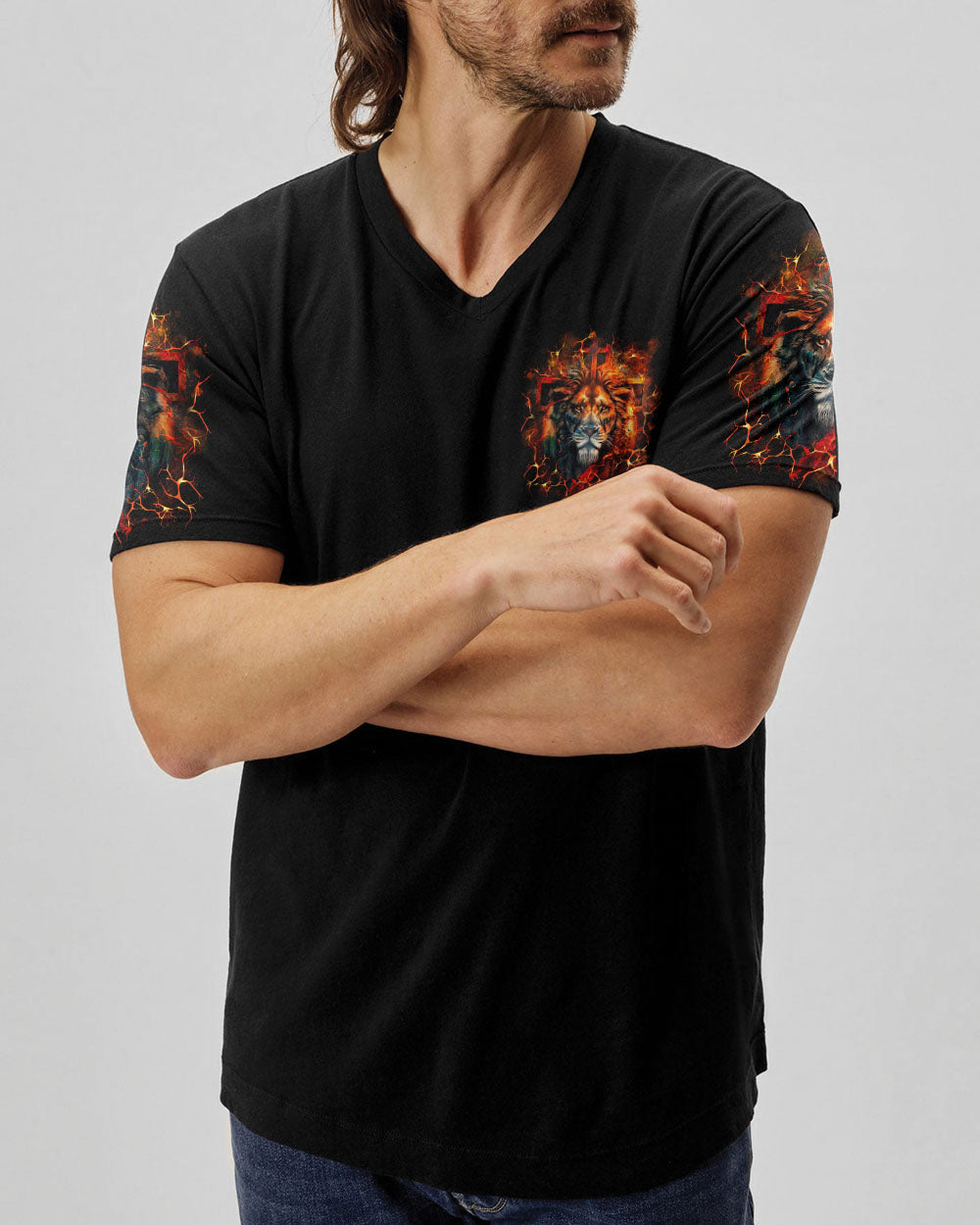 Jesus Dropped The Charges Lion Men's All Over Print Shirt - Yhln1806242