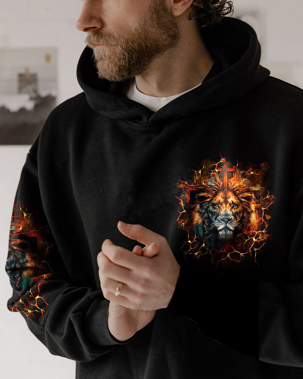 Jesus Dropped The Charges Lion Men's All Over Print Shirt - Yhln1806242