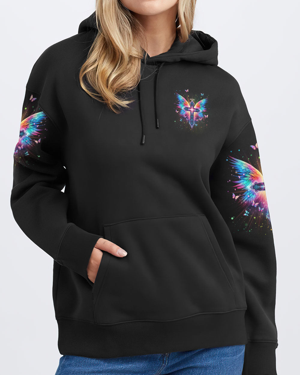 I Believe In God I Believe In Angels Women's All Over Print Shirt - Yhln1901242