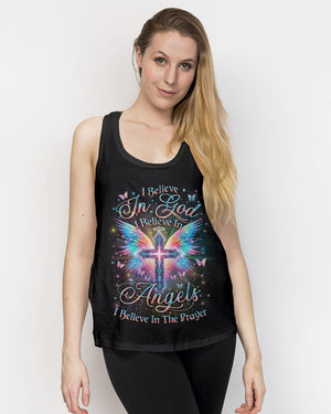 I Believe In God I Believe In Angels Women's All Over Print Shirt - Yhln1901242