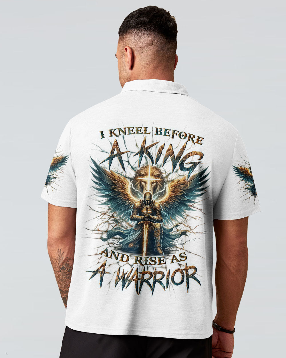 I Kneel Before The King And Rise As A Warrior Men's All Over Print Shirt - Yhln1902252