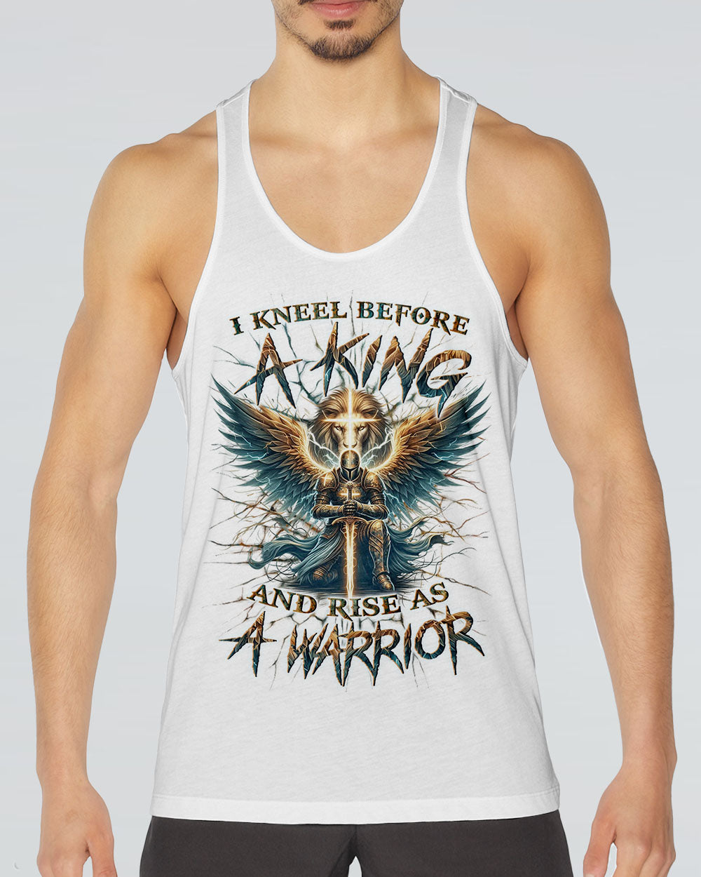 I Kneel Before The King And Rise As A Warrior Men's All Over Print Shirt - Yhln1902252