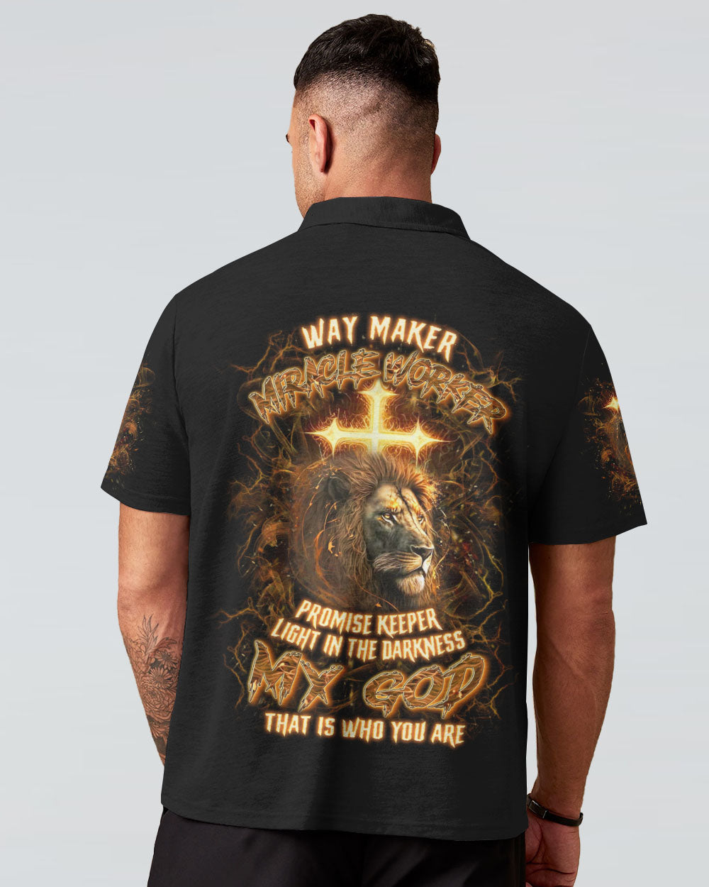 Way Maker Miracle Worker Cross Lion Men's All Over Print Shirt - Yhln1903244
