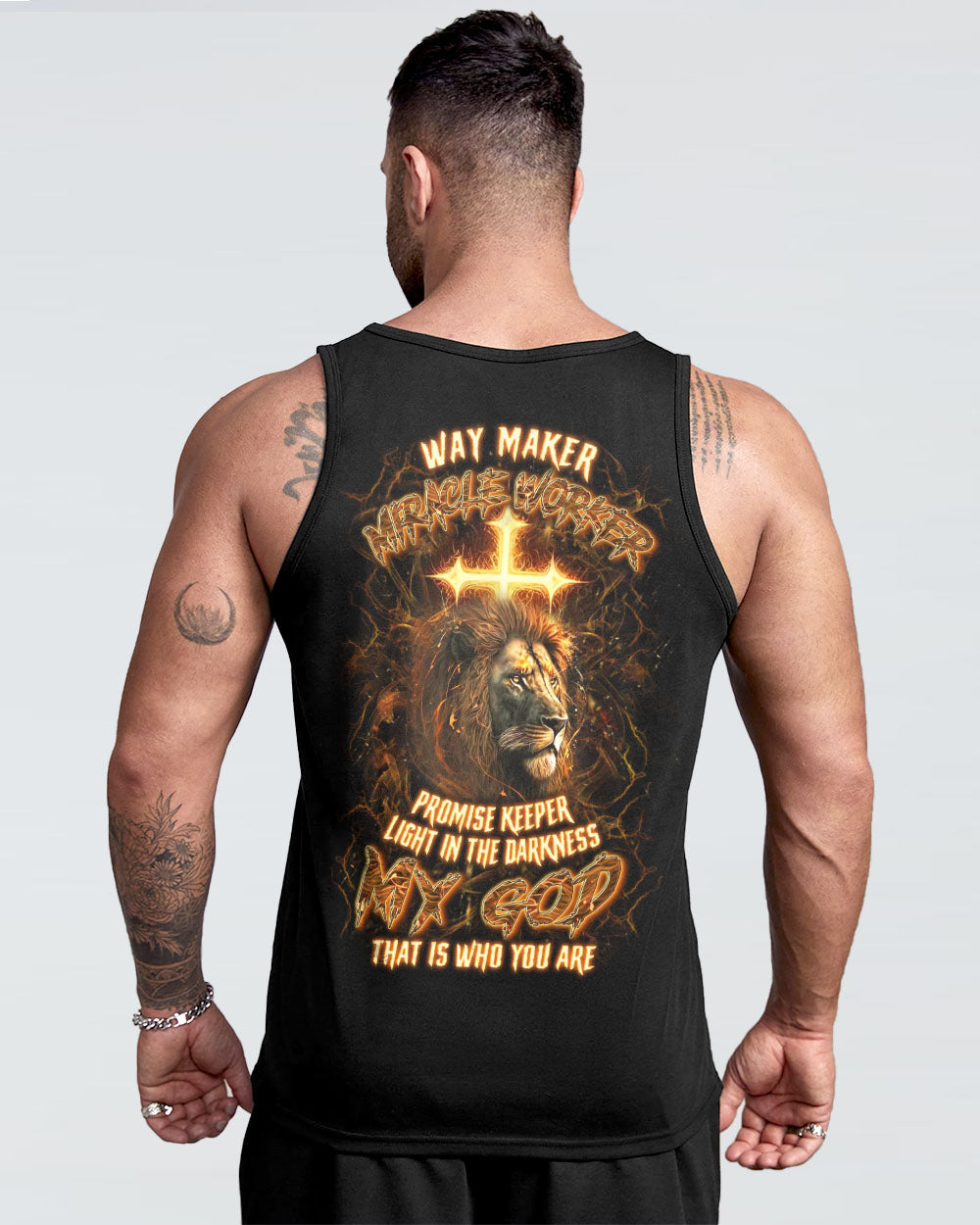 Way Maker Miracle Worker Cross Lion Men's All Over Print Shirt - Yhln1903244