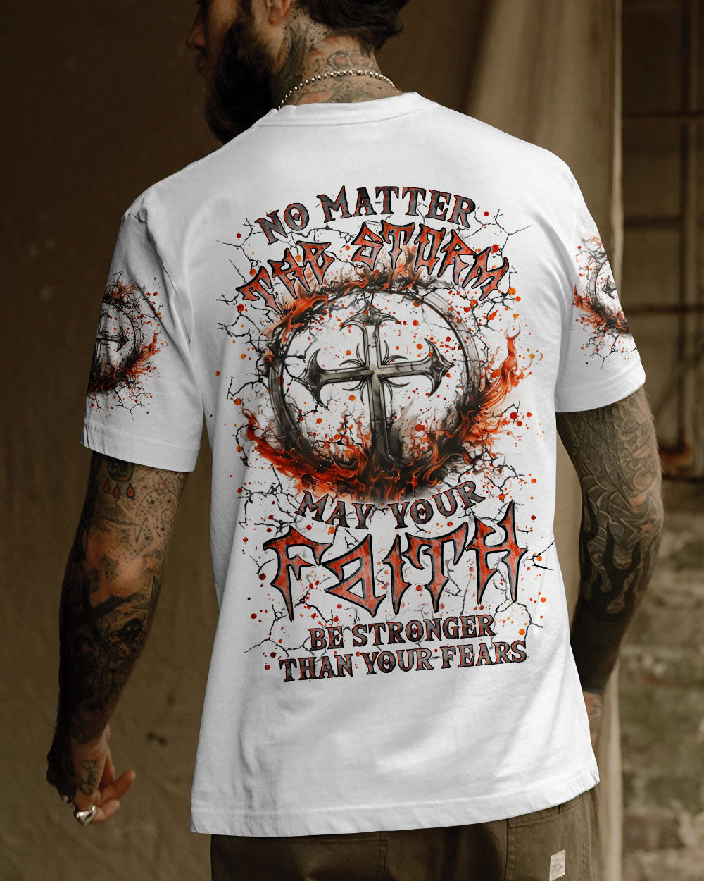 No Matter The Storm Men's All Over Print Shirt - Yhln2207243
