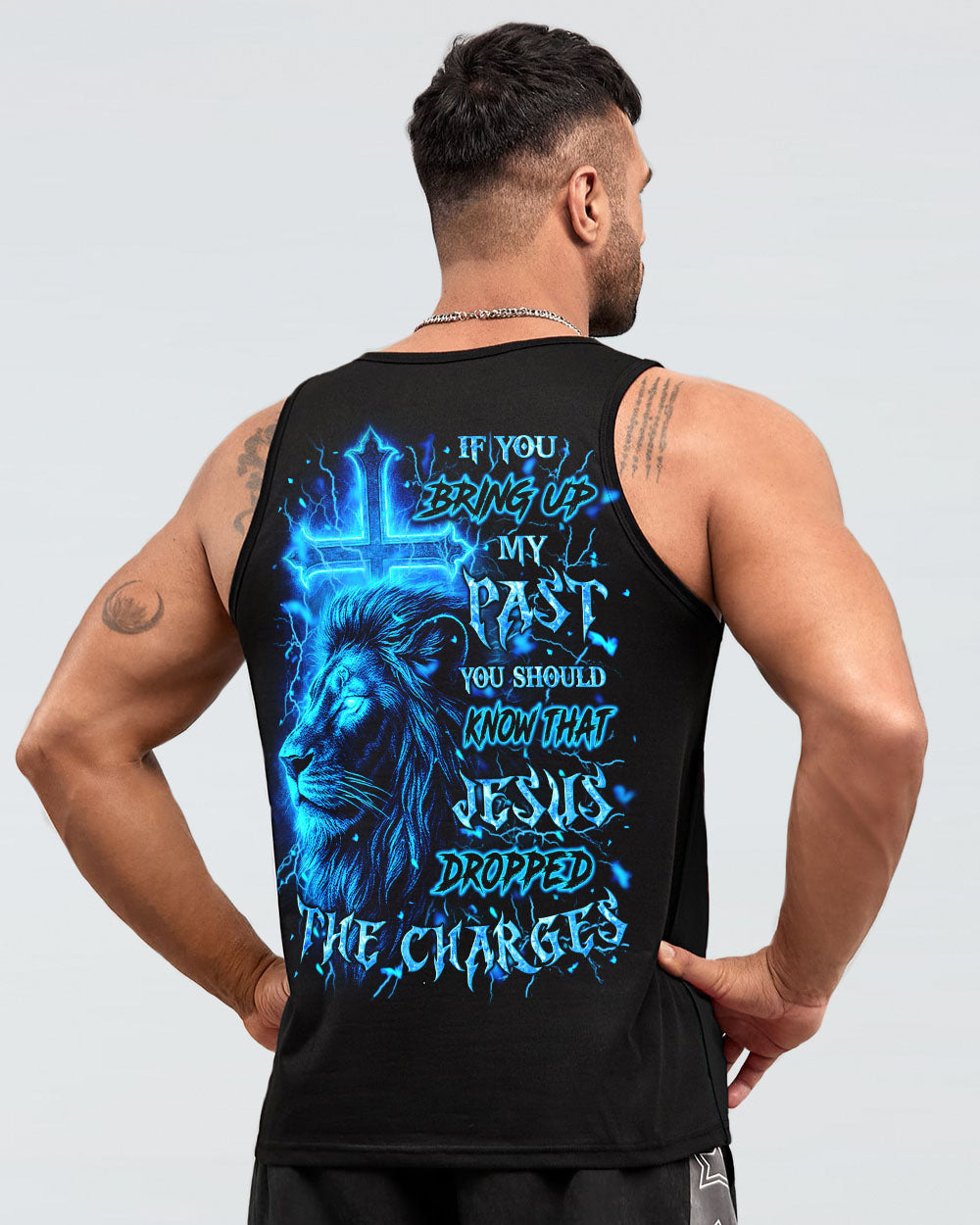 Jesus Dropped The Charges Lion Men's All Over Print Shirt - Yhln2207251