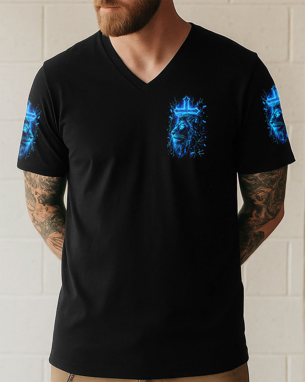 Jesus Dropped The Charges Lion Men's All Over Print Shirt - Yhln2207251