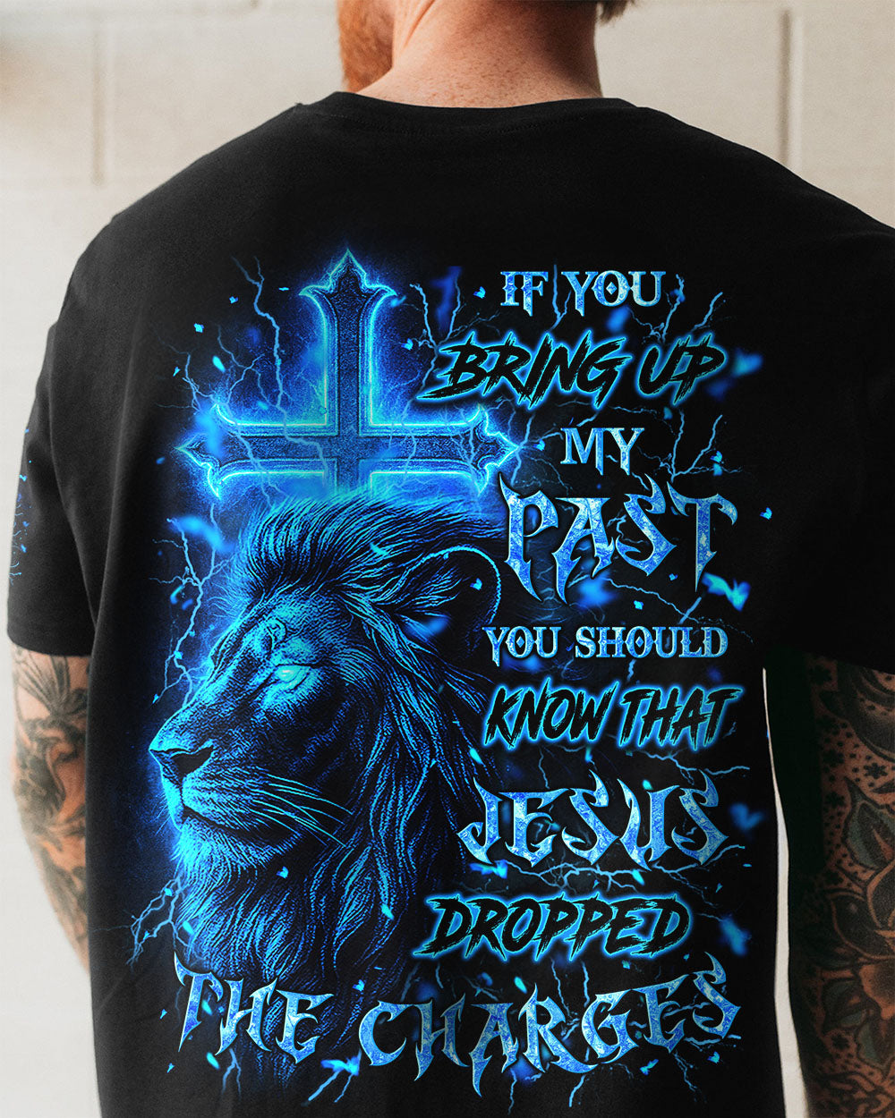Jesus Dropped The Charges Lion Men's All Over Print Shirt - Yhln2207251