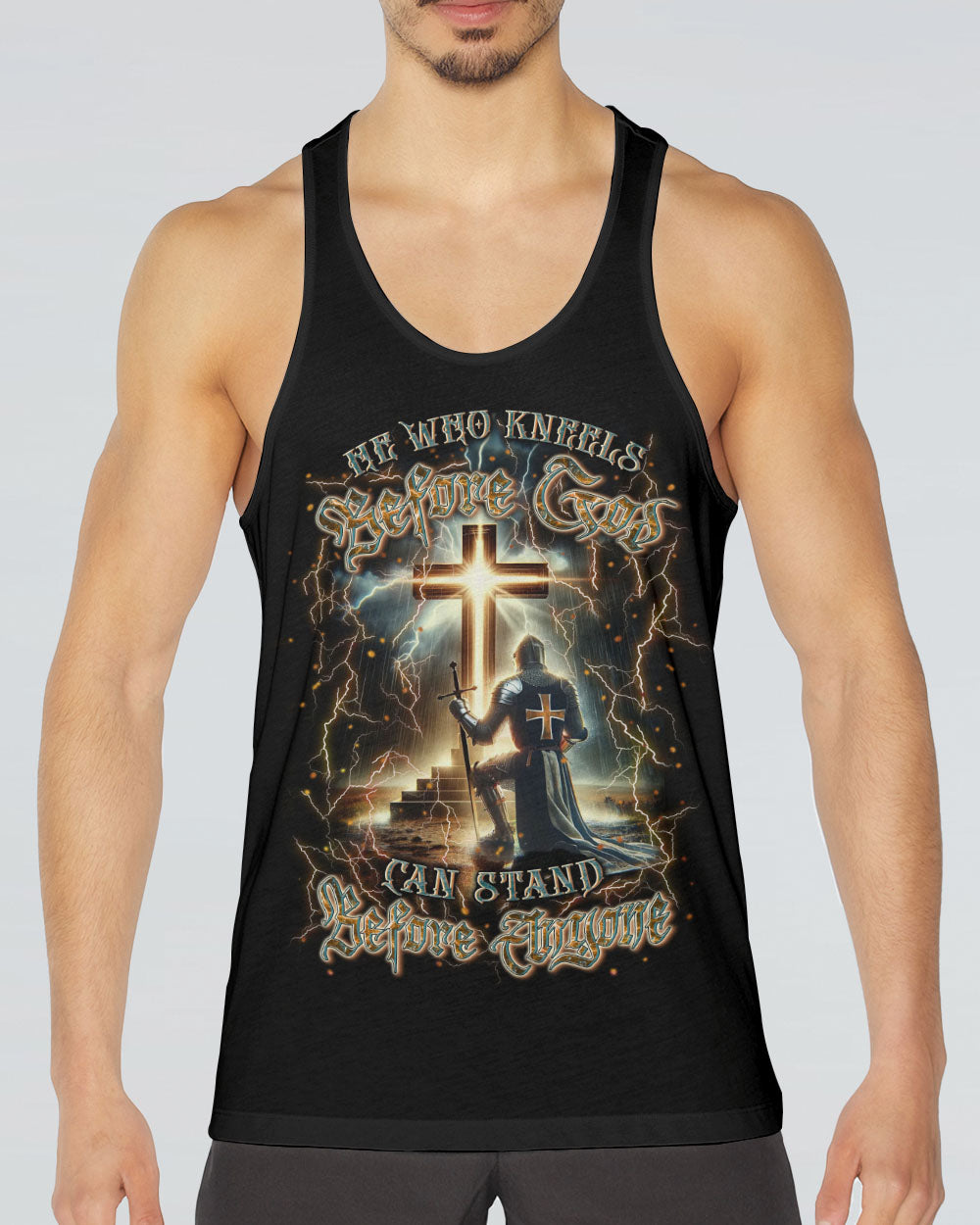 He Who Kneels Before God Warrior Men's All Over Print Shirt - Yhln2208243